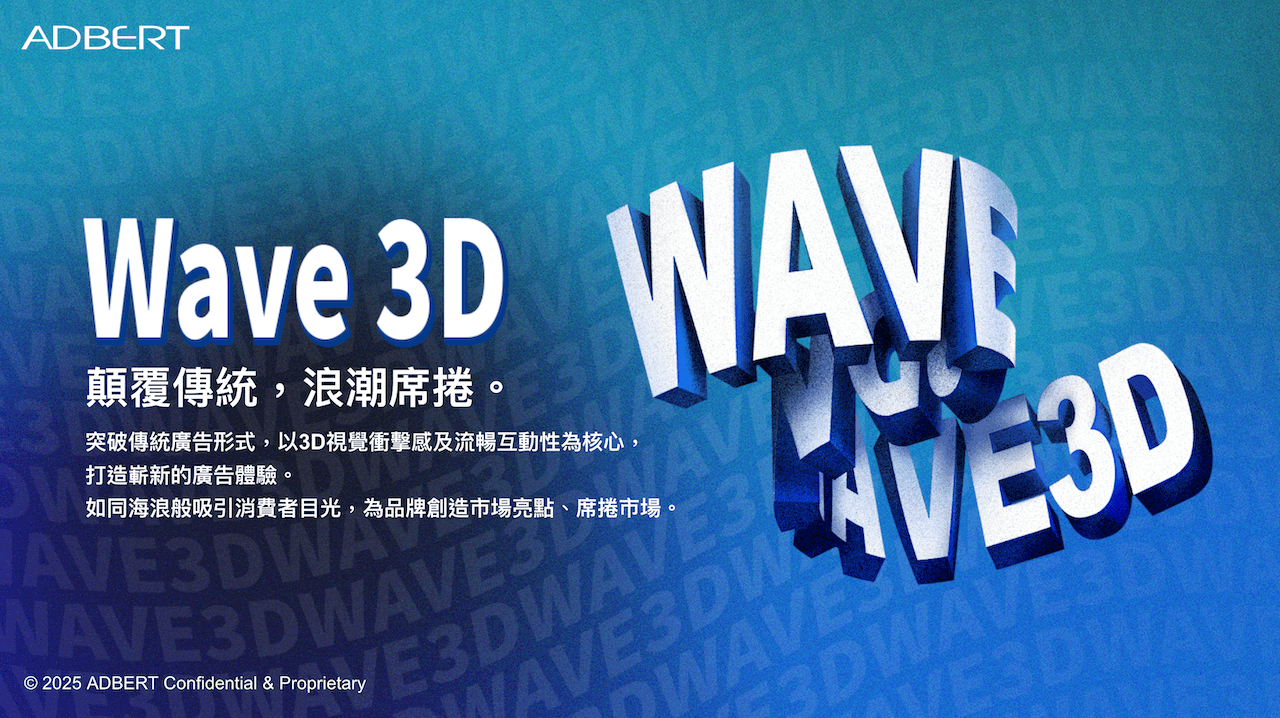 全新推出Wave 3D創意版位